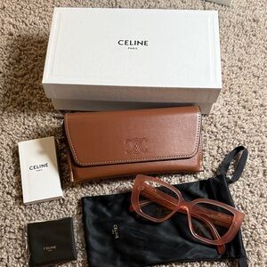 100% authentic Celine Glasses clear lens